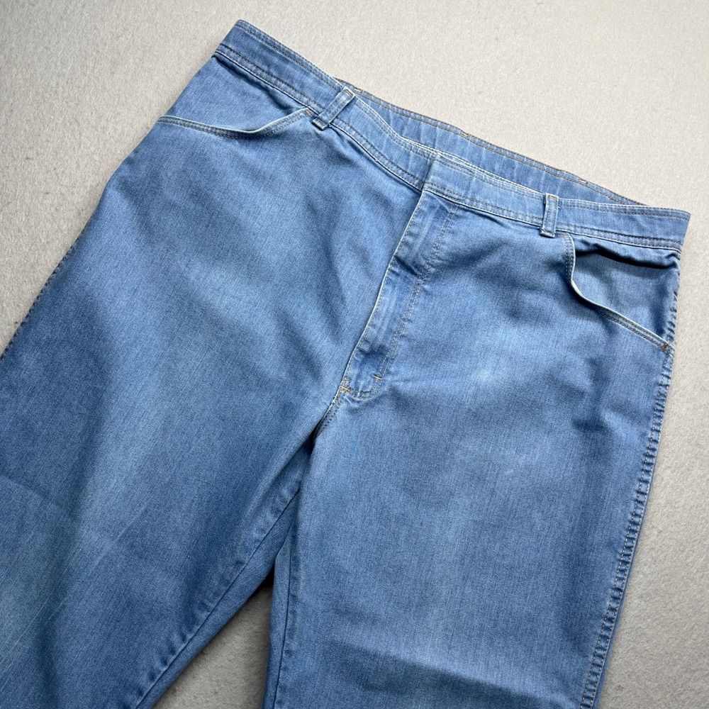 Wrangler Light Straight Hook Eye Blue Vintage 90s Workwear Pants 37x25